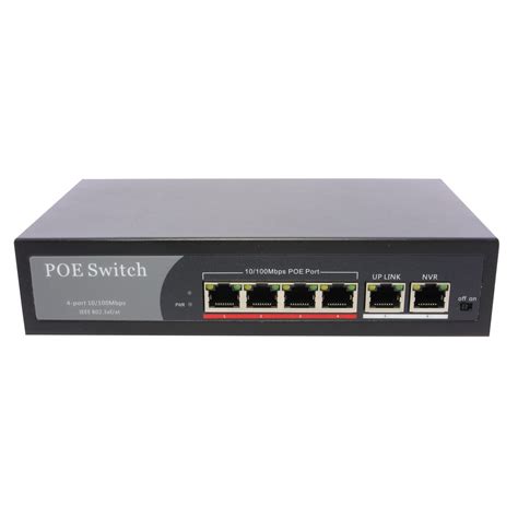 PoE Network Switch 10/100m Power Injector 4 Port + 2 Port Power Over Ethernet – accXpress.com