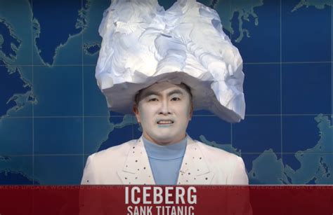 Watch: SNL's Bowen Yang as the Iceberg Who Sank the Titanic - PRIMETIMER