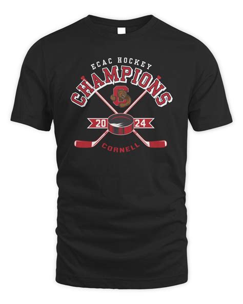 Cornell Big Red 2024 ECAC Hockey Champions T-Shirt | Alifads