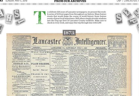 Lancaster newspaper archives from 1795 to now will be available online ...