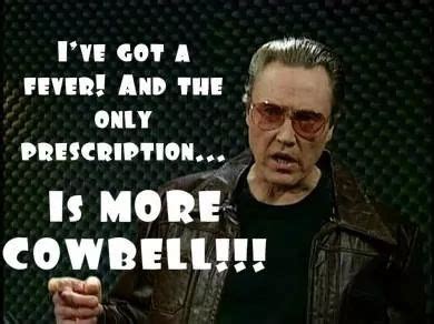 More Cowbell!! Christopher Walken on SNL | More cowbell, Christopher ...