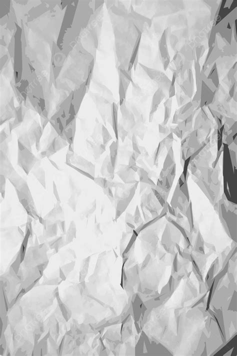 Crumpled Paper Texture Vector Design Images, Black And White Crumpled Paper Texture, Copy, Torn ...