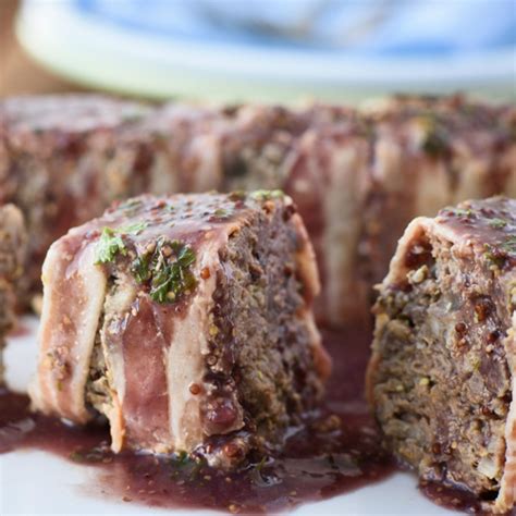 Mini Venison Meatloaf with Red Wine Sauce Recipe