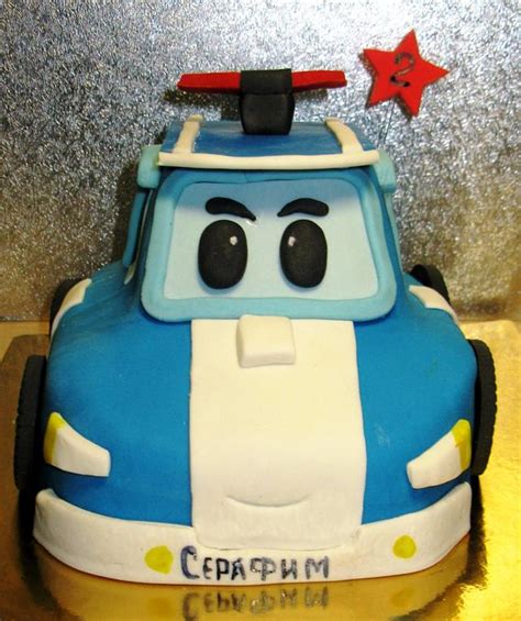 Robocar Poli - Decorated Cake by Valentine Svatovoy - CakesDecor