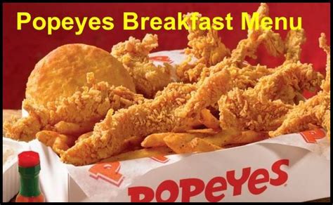 Popeyes Breakfast Menu With Hours and Nutrition Popeyes Menu