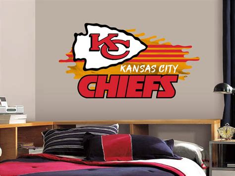 Kansas City Chiefs Logo Wall Decal Sticker Home Decor Custom | Etsy