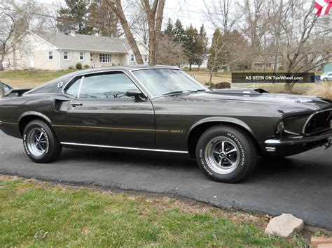 1969 Mustang Mach 1 M Code Black Jade Beauty