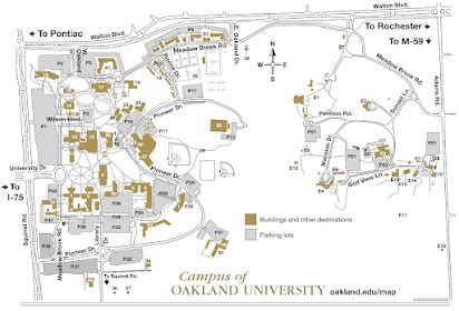 Oakland University Map