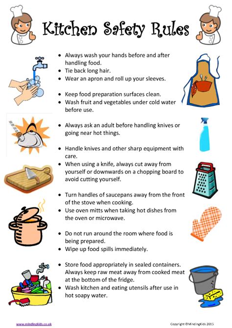 safety in the home worksheets kitchen - Google Search | Kitchen safety, Cooking classes for kids ...