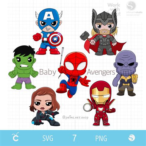 Bundle Superhero Svg, Baby Avengers svg, Baby Spiderman svg, - Inspire ...