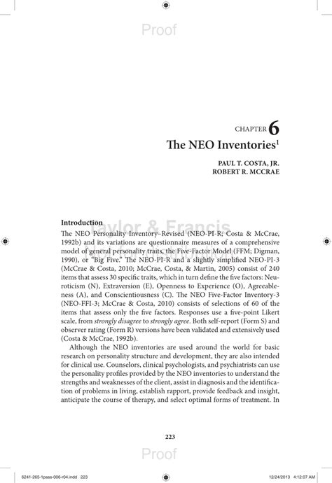 (PDF) Neo PI-R professional manual