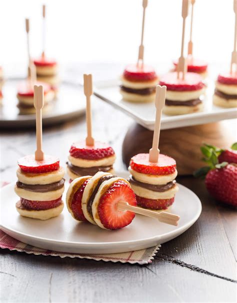 Gluten-Free Mini Pancake Skewers - Garnish with Lemon