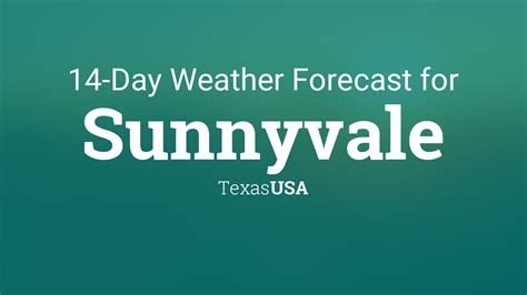 Sunnyvale, Texas, USA 14 day weather forecast