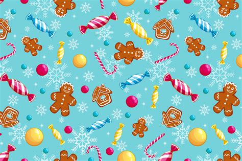 Wallpaper : Candy Cane, Gingerbread Man, candy, pattern, minimalism, sweets, Christmas ...