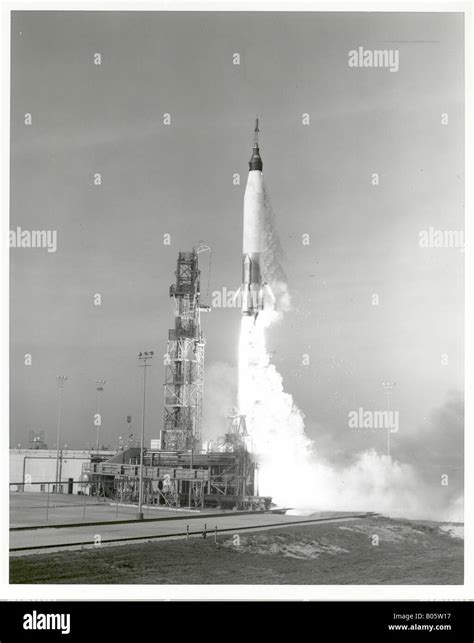 Project Mercury test launch Stock Photo - Alamy