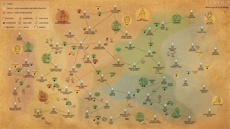 Sekiro - Shadows Die Twice World Map (Chart) by lucas-reiner on DeviantArt | Map, World map, Shadow