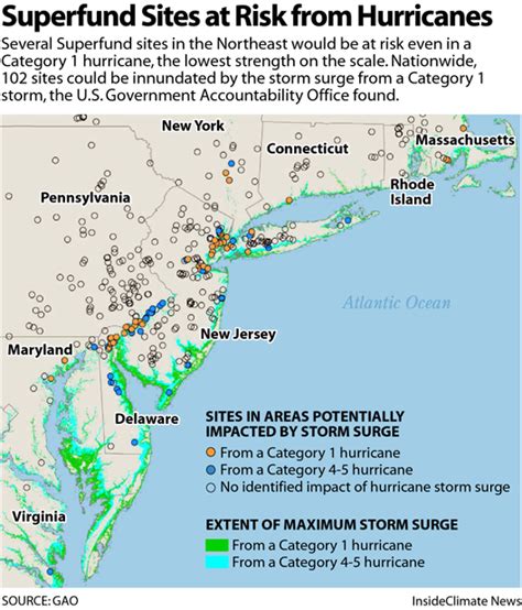 Map: Superfund Sites at Risk from Hurricanes - Inside Climate News