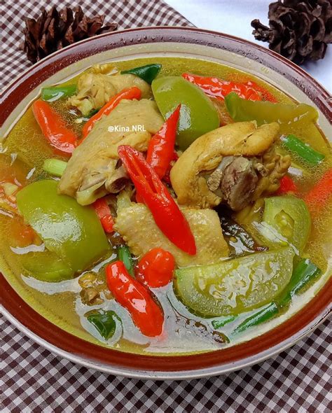 Resep garang asem ayam tanpa santan, gurih, enak, dan segar