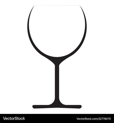 Wine glass icon symbol logo Royalty Free Vector Image