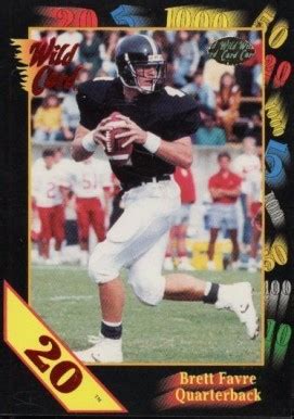 1991 Wild Card College Draft Picks Brett Favre #119 Football - VCP ...