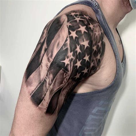 Top 89 American Flag Sleeve Tattoo Ideas - [2021 Inspiration Guide]