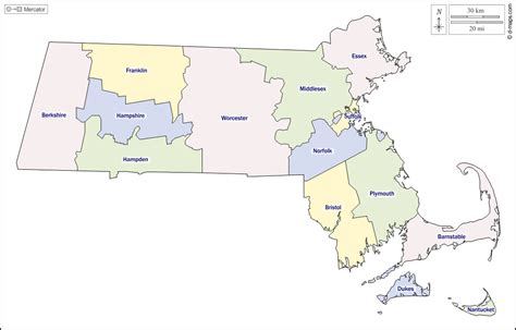 Massachusetts free map, free blank map, free outline map, free base map ...