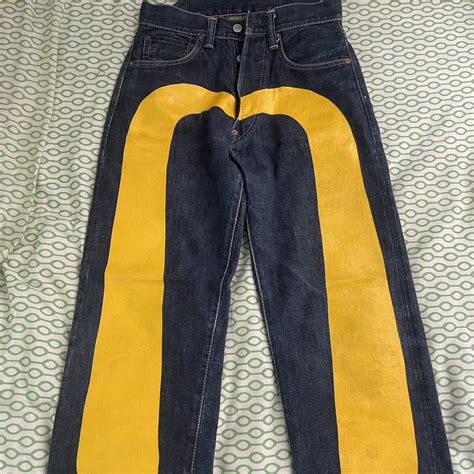 EVISU JEANS size 27 waist but fit me & i’m a size... - Depop