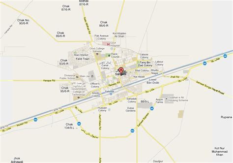 Sahiwal – City Map and its villages – Paki Mag