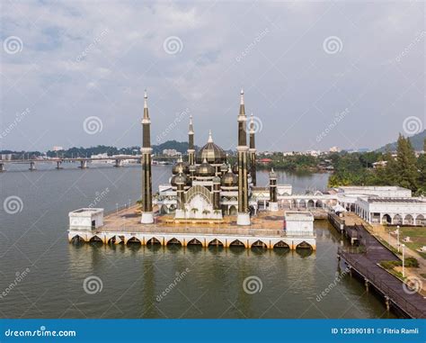 Aerial View of Crystal Mosque or Masjid Kristal, Malaysia. Stock Image ...