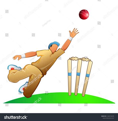 68 Cricket Fielder Catching Action Images, Stock Photos, 3D objects ...