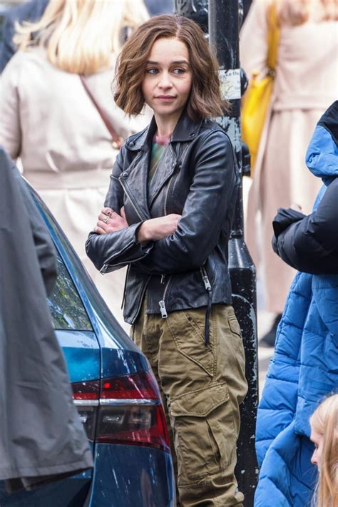 Emilia Clarke spotted filming additional scenes for Marvel Studios ...