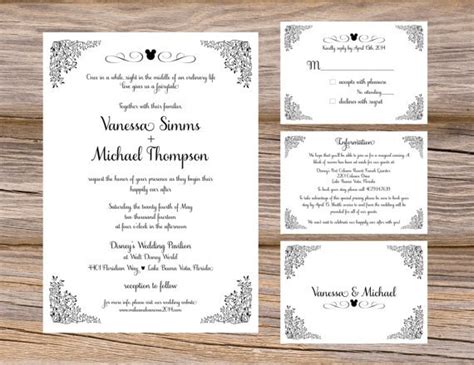 Wedding Invitation Insert Examples