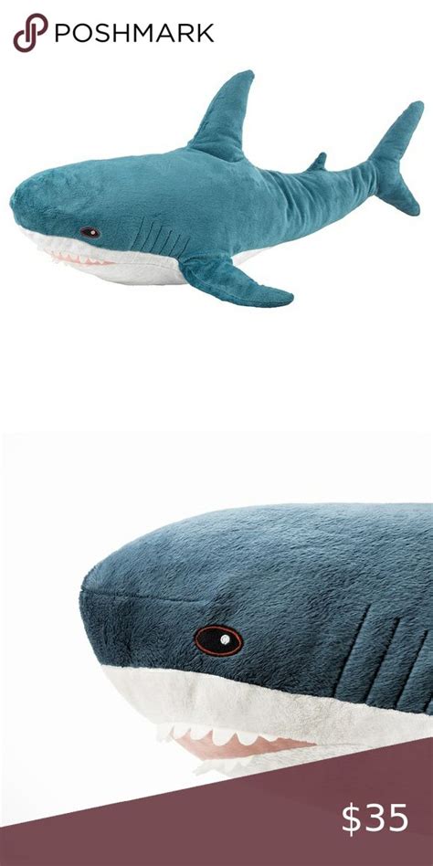 Ikea Shark Plush Ikea BLAHAJ Ikea BLÅHAJ Large Shark Plush • Brand New ...