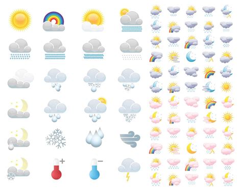 8 Free Vector Weather Icons Images - Vector Weather Icons, Free Weather ...