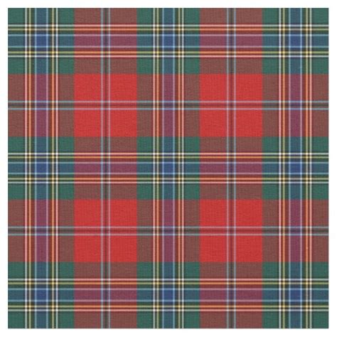 Clan MacLean of Duart Tartan Fabric | Zazzle