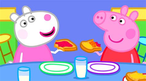 Peppa Pig Goes To Breakfast Club | Kids TV and Stories - YouTube