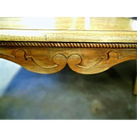 Huge Distressed Wood Cocktail/Coffee Table - AptDeco