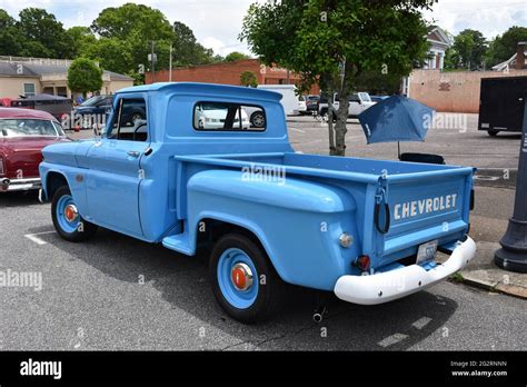 A 1960s Chevrolet Pickup Truck on display at a car show Stock Photo - Alamy