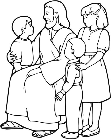 Coloring Page Of Jesus Teaching Coloring Pages