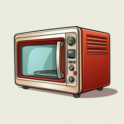 Microwave Oven 2d cartoon illustraton on white background 30689901 ...