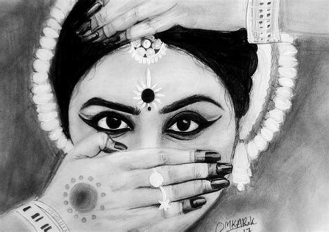 charcoal sketch #charcoal #sketch #women #pose #bharatnatyam | Abstract ...