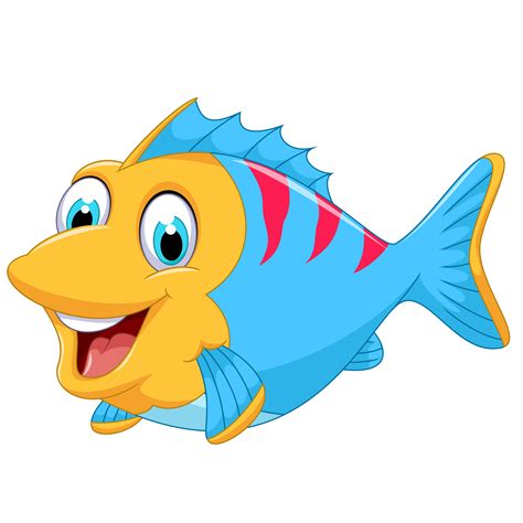 Cute Fish Cartoon Vector Art Png Cute Cartoon Fish Clipart Lovely ...