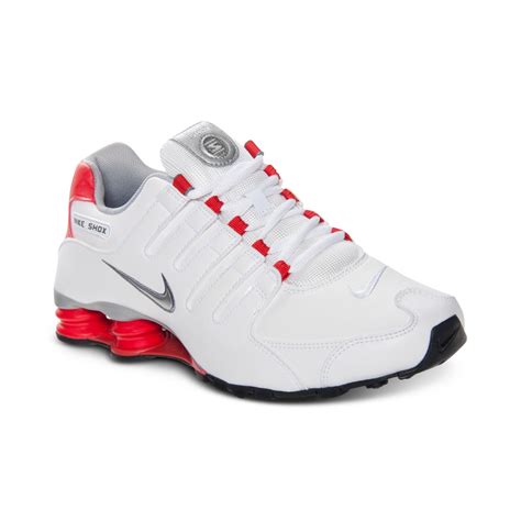 Nike Mens Shox Nz Running Sneakers From Finish Line in White for Men (WHITE/MTLLC SILVER-CL GRY ...