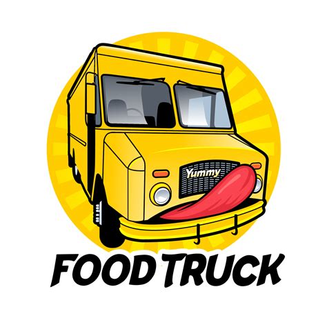 Food Truck Logo Vector Template, Design element for logo, poster, card, banner, emblem, t shirt ...