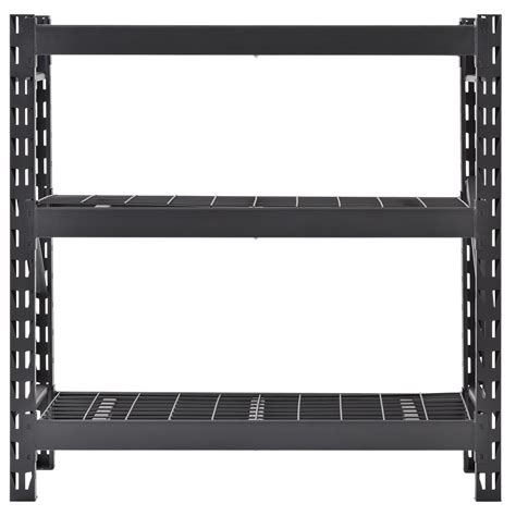 48 in. W x 48 in. H x 18 in. D 3-Shelf Welded Steel Garage Storage ...