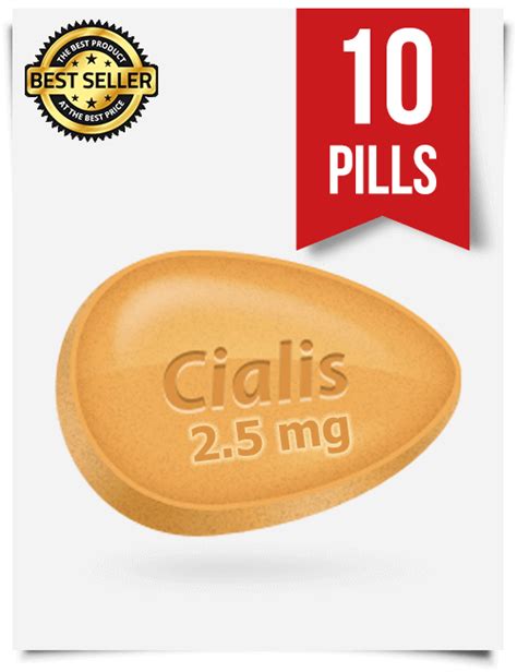 Buy Cialis 2.5mg Tadalafil 10 Tabs Online at SildenafilViagra