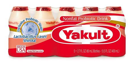 YAKULT: Probiotic Drink 5 pk, 13.5 fl oz | Makanan, Minuman, Makanan dan minuman