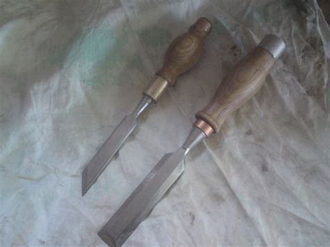 Drill Lathe turnings - Chisel handles (along with a home made skew ...