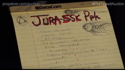 JURASSIC PARK - Early Draft Script with Phil Tippett's Notes - YouTube