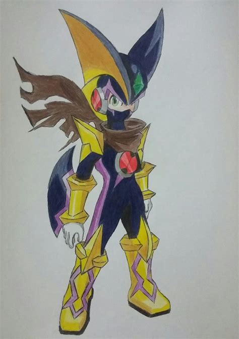 Bass Cross (Golden) -From Megaman Battle Network- by AzureTriggerDraws ...